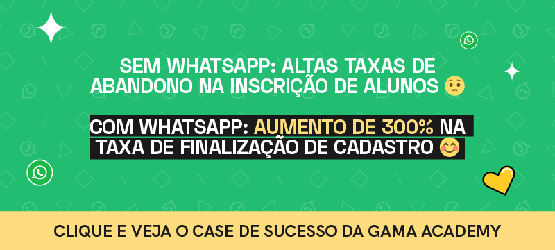 whatsapp para instituições de ensino, WhatsApp para instituições de ensino: exemplos práticos para utilizar a plataforma na hora de atrair, converter e reter seus alunos