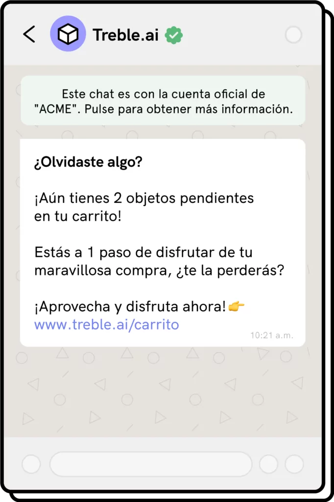 ejemplo de mensaje para vender por whatsapp