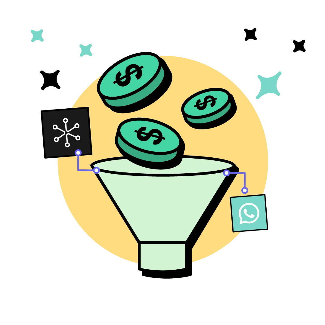 funnel de whatsapp con ia