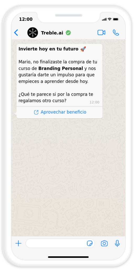 whatsapp api recuperar carrito