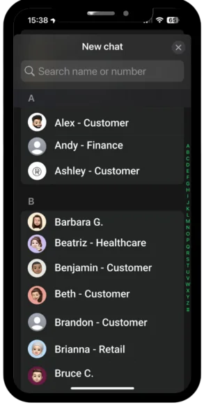 Contact list